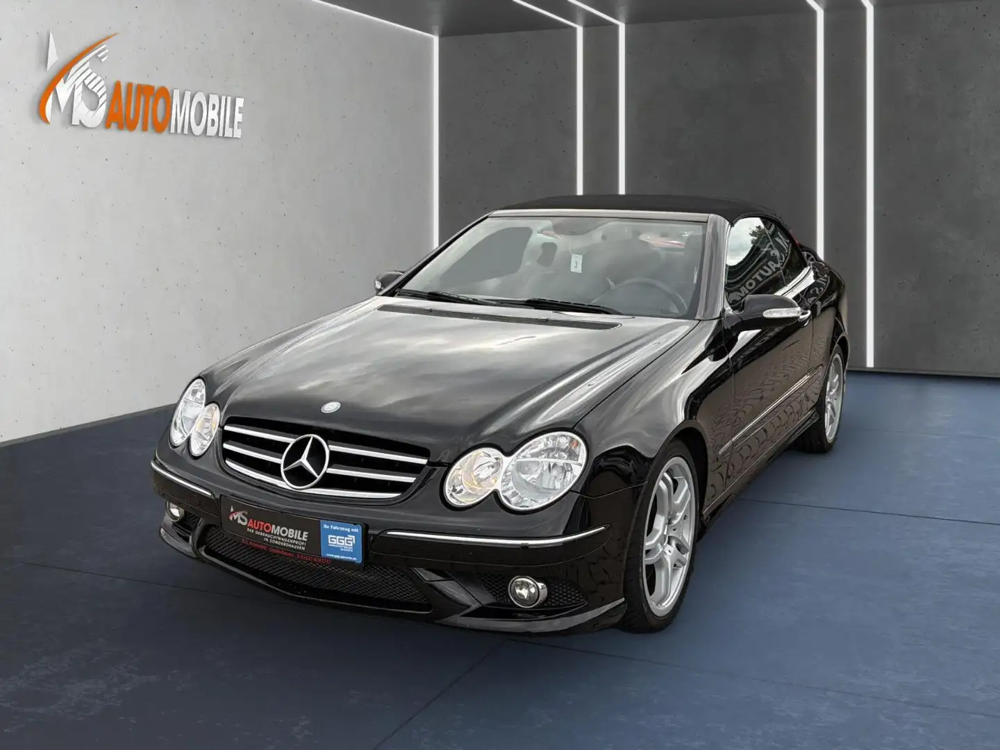 Mercedes-Benz CLK 500 Cabrio AMG+LEDER+H&K+NAVI+MEMORY+AHK Noir - 1