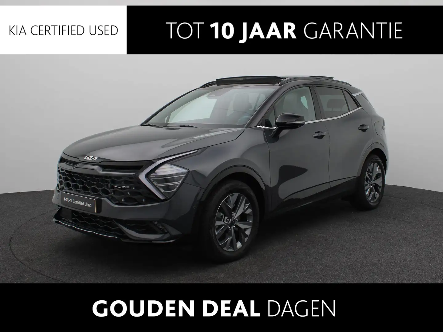 Kia Sportage 1.6 T-GDi Hybrid GT-PlusLine Leder | Pano Dak |  E Gris - 1