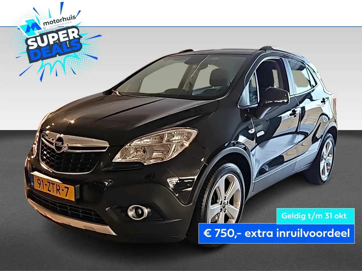 Opel Mokka X 1.4 Turbo 140PK Start/Stop 4X4 Edition Zwart - 1
