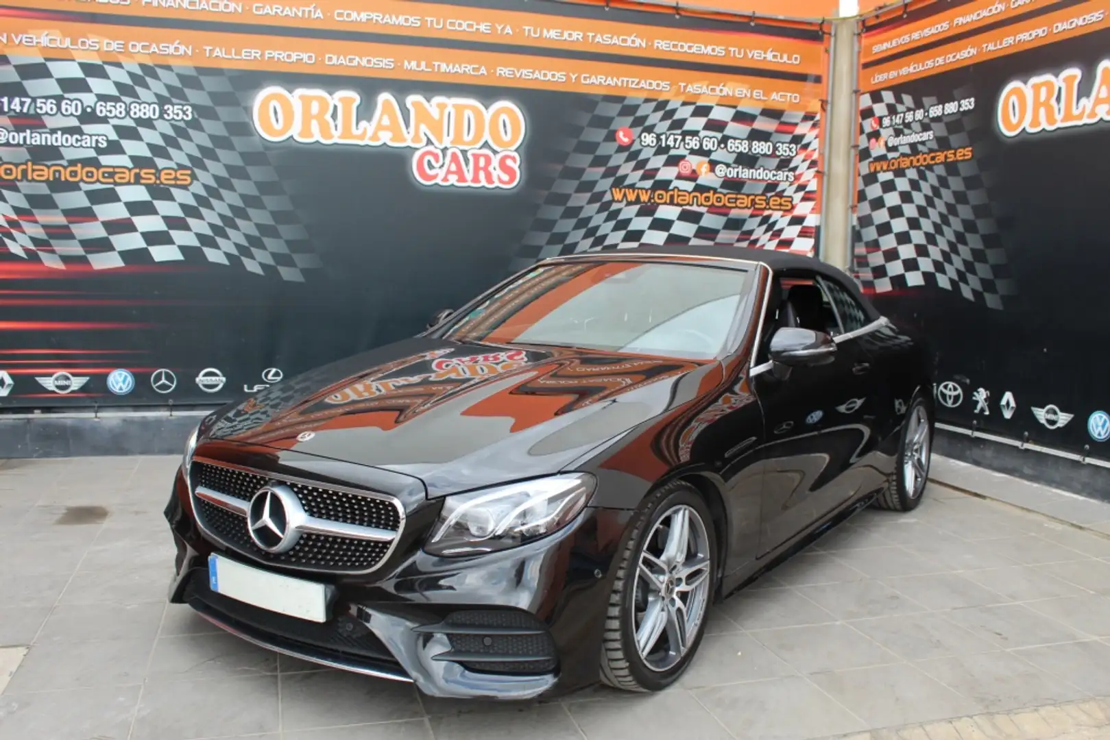 Mercedes-Benz E 220 Cabrio 220d 4Matic Negro - 1