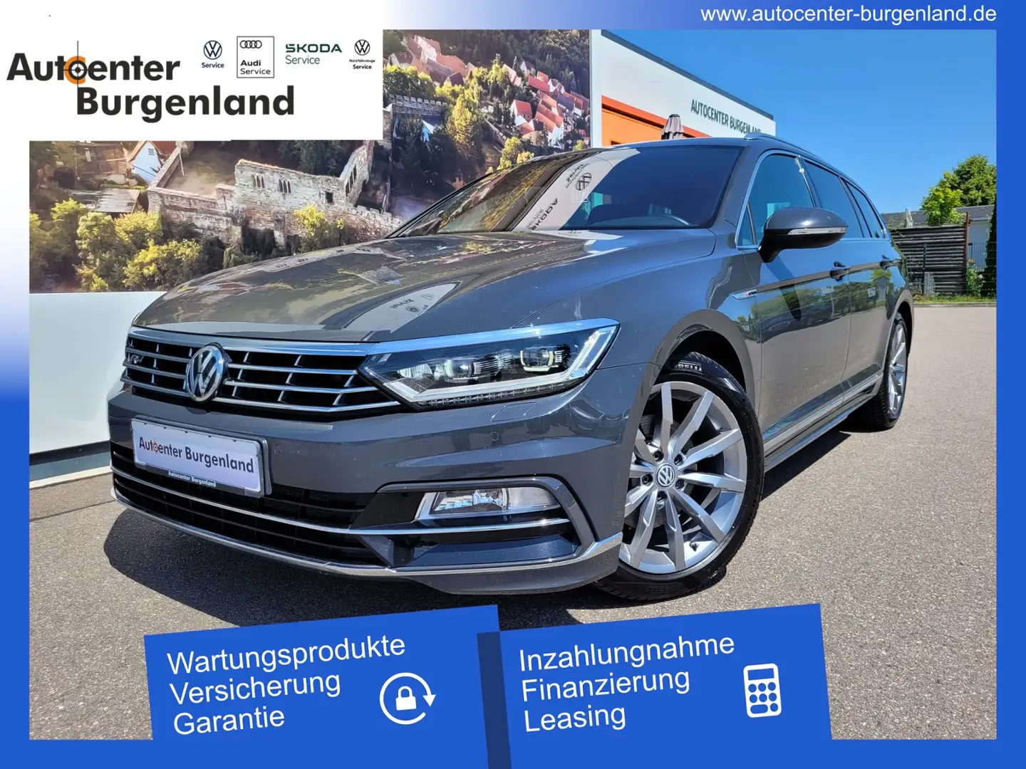 Volkswagen Passat Variant 2.0 TDI DSG R-Line 4Motion +ANHÄNGERKUPPLUNG+LED+ Gris - 1