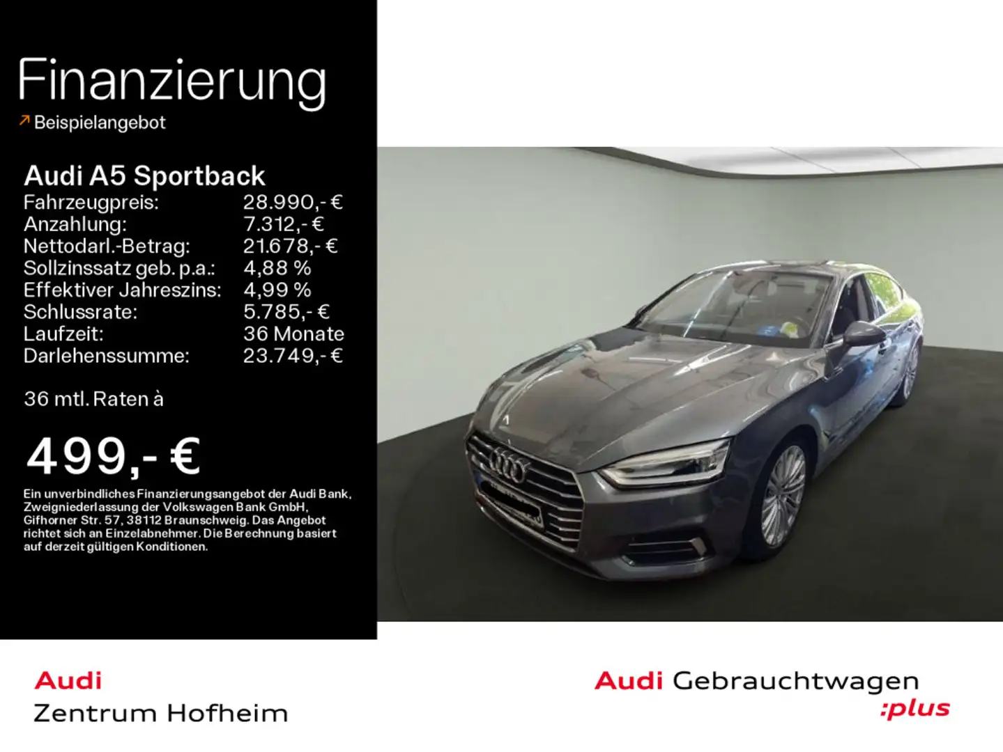 Audi A5 A5 Spb 3.0 TDI qua*Xenon*Navi*PDC*MFL*SHZ* Grijs - 1