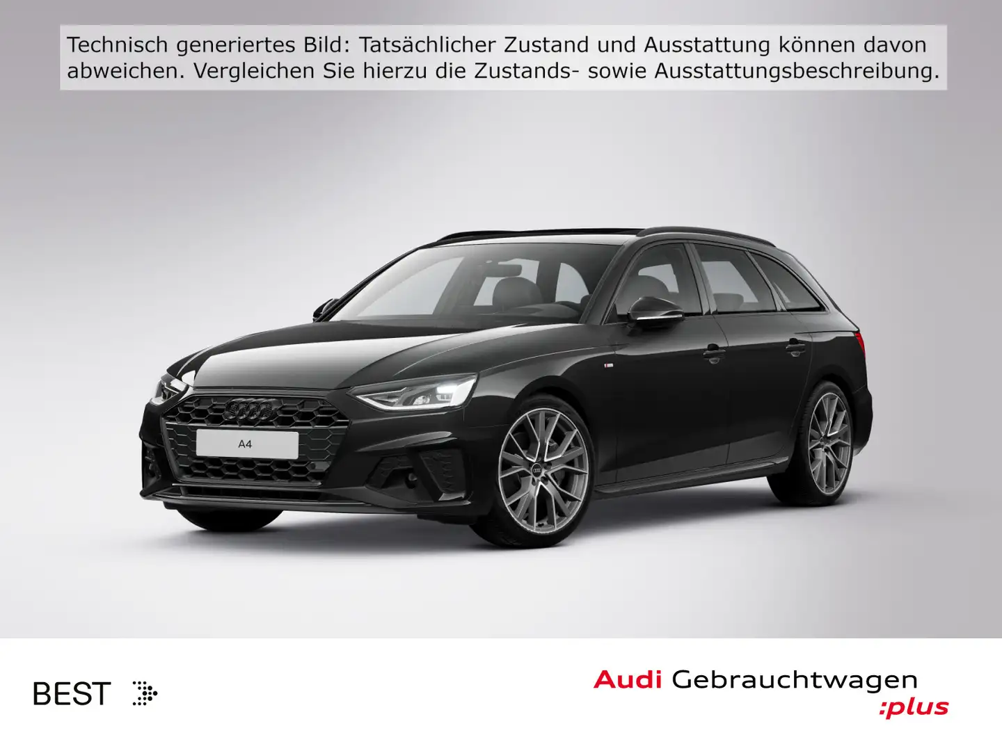 Audi A4 S line 40 TFSI Pano*HUD*B&O*Kamera Schwarz - 1