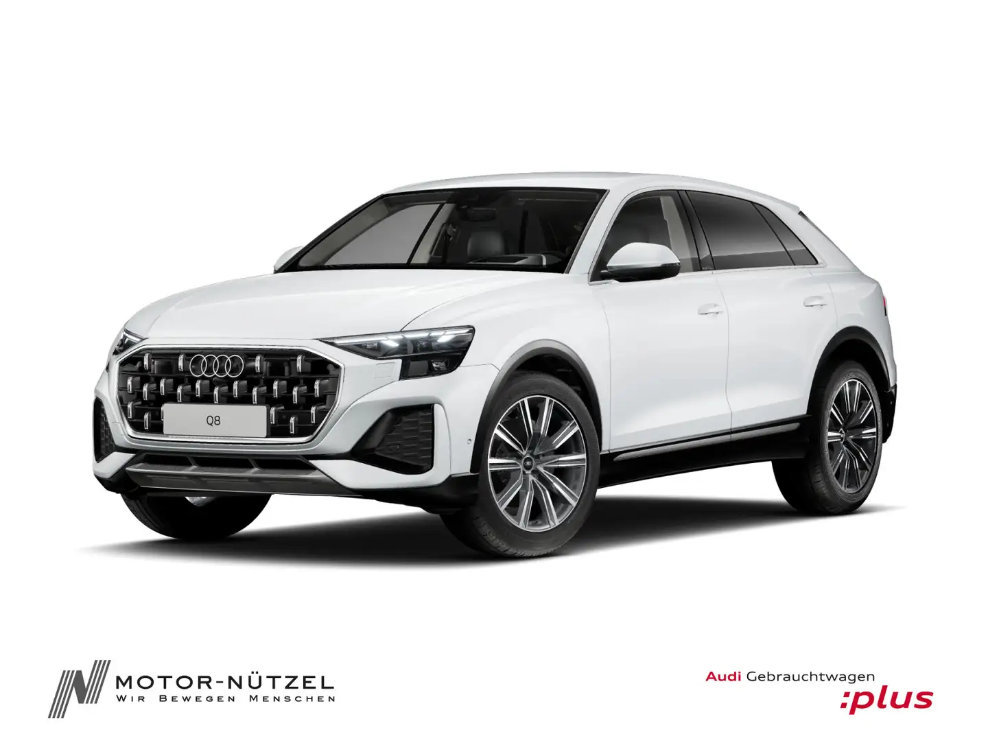 Audi Q8 45 TDI QU MATRIX+NAV+HuD+B&O+ACC+AIR+AHK+360° Weiß - 1