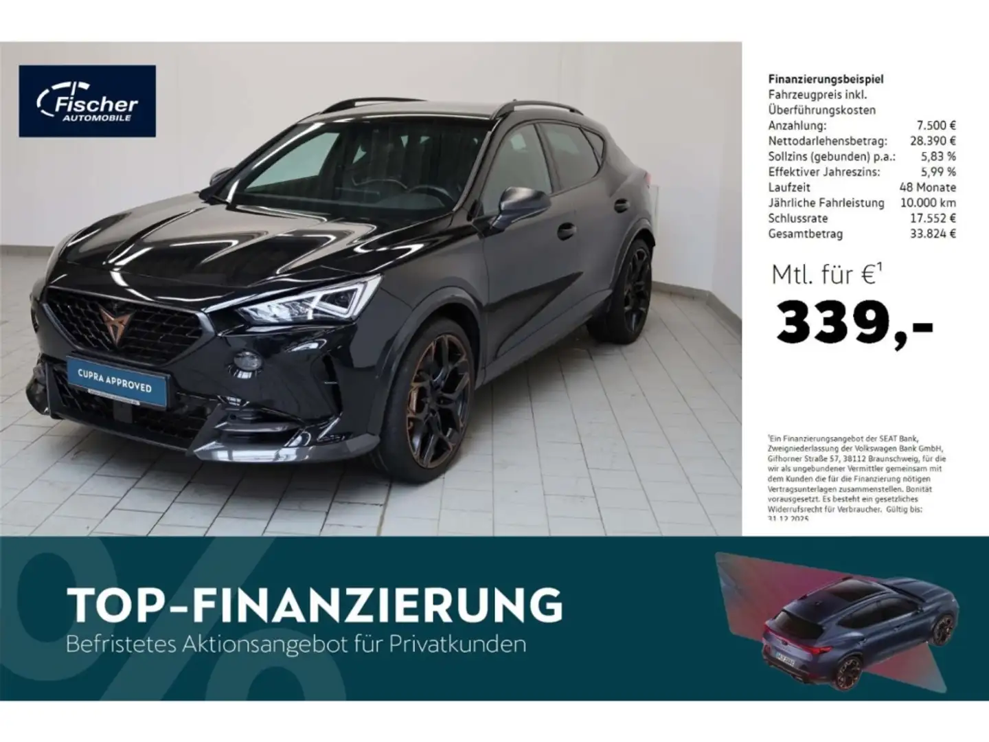 CUPRA Formentor 2.5 TSI VZ5 Schwarz - 1