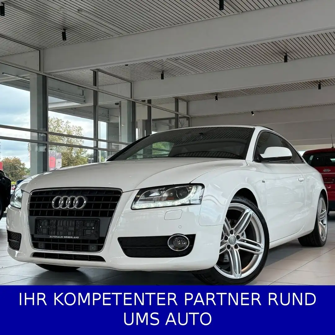 Audi A5 Coupe 2.0 TFSI/COUPÉ/S-LINE-SPORT/NAVI/AHK Weiß - 1