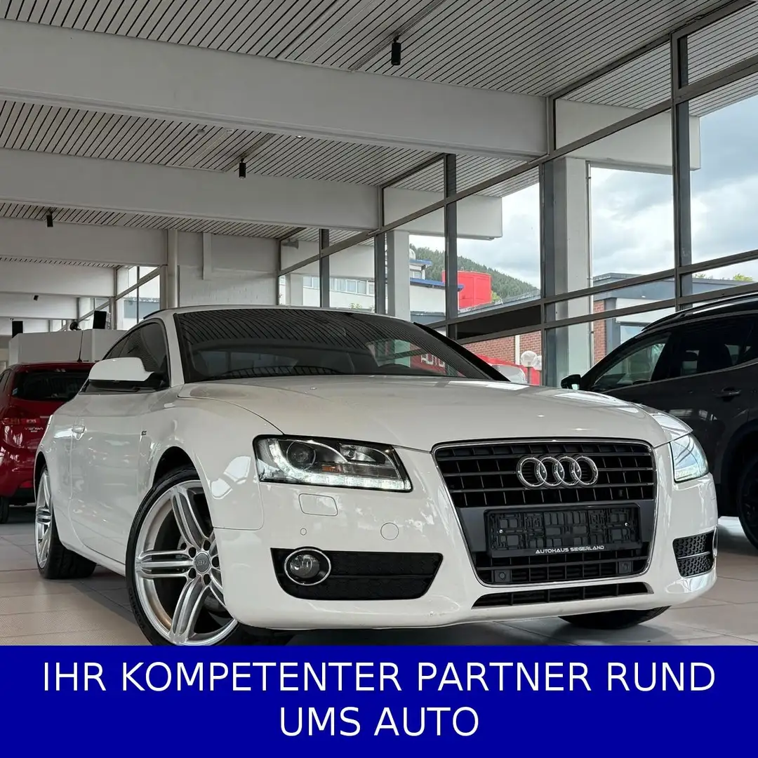 Audi A5 Coupe 2.0 TFSI/COUPÉ/S-LINE-SPORT/NAVI/AHK Weiß - 2