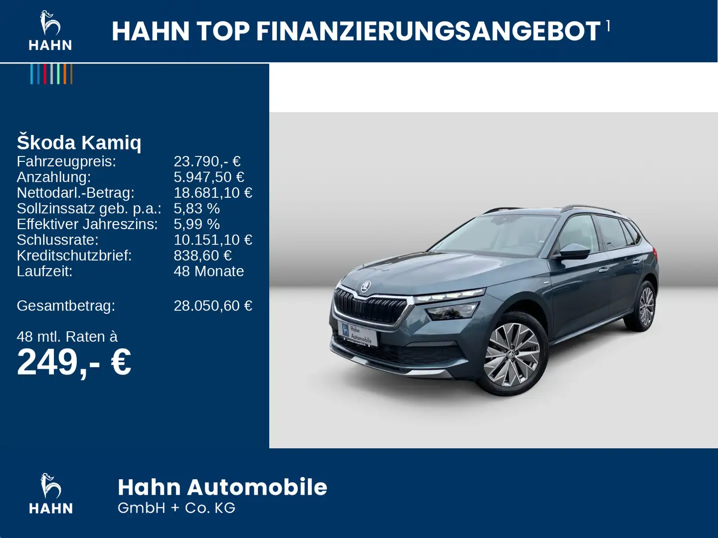 Skoda Kamiq 1.5 TSI Clever DSG Kamera LED APP-Connect Grau - 2