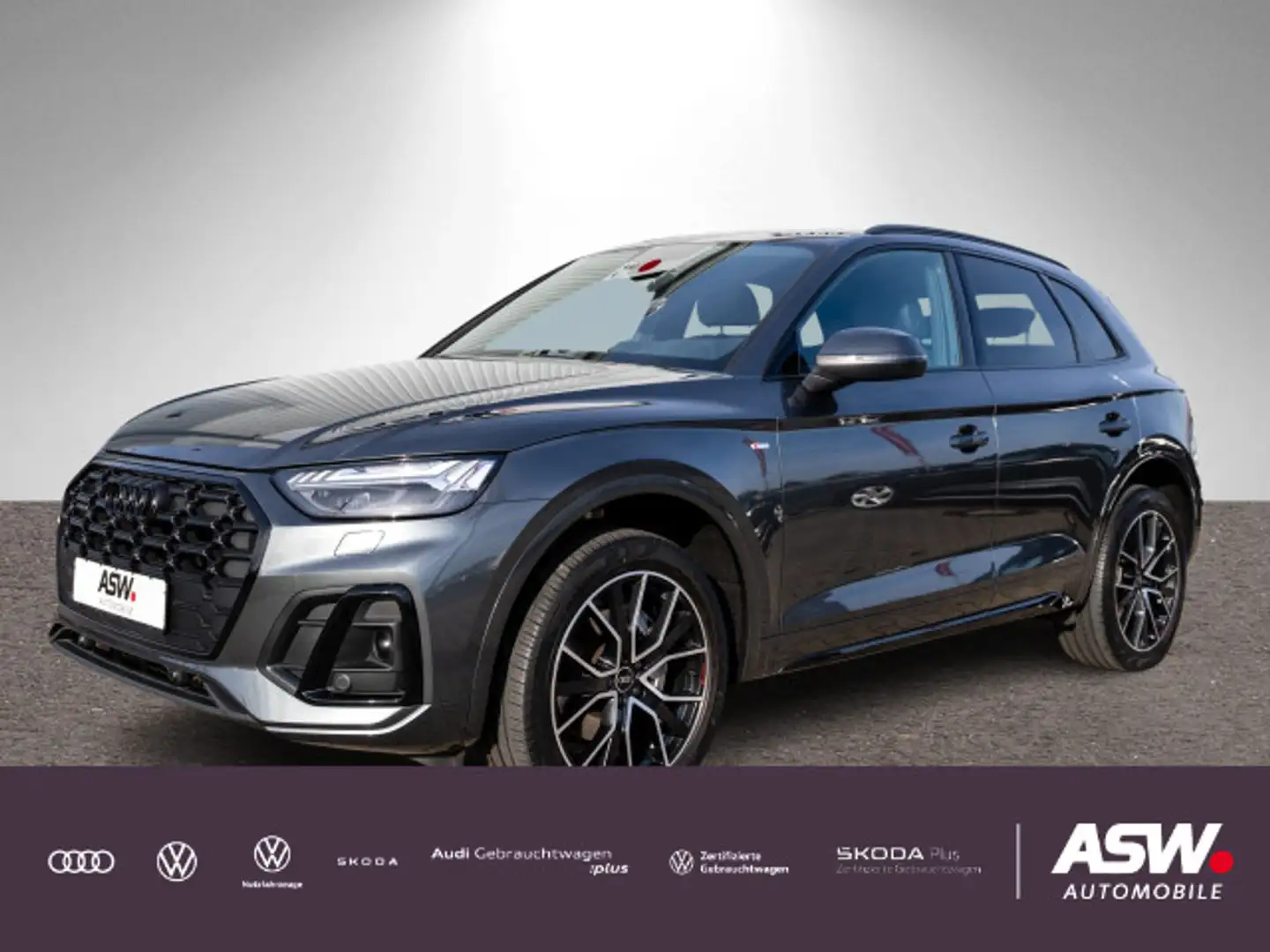 Audi Q5 S line 40TDI quattr Stron LED Navi B&O Stdhzg Grau - 1