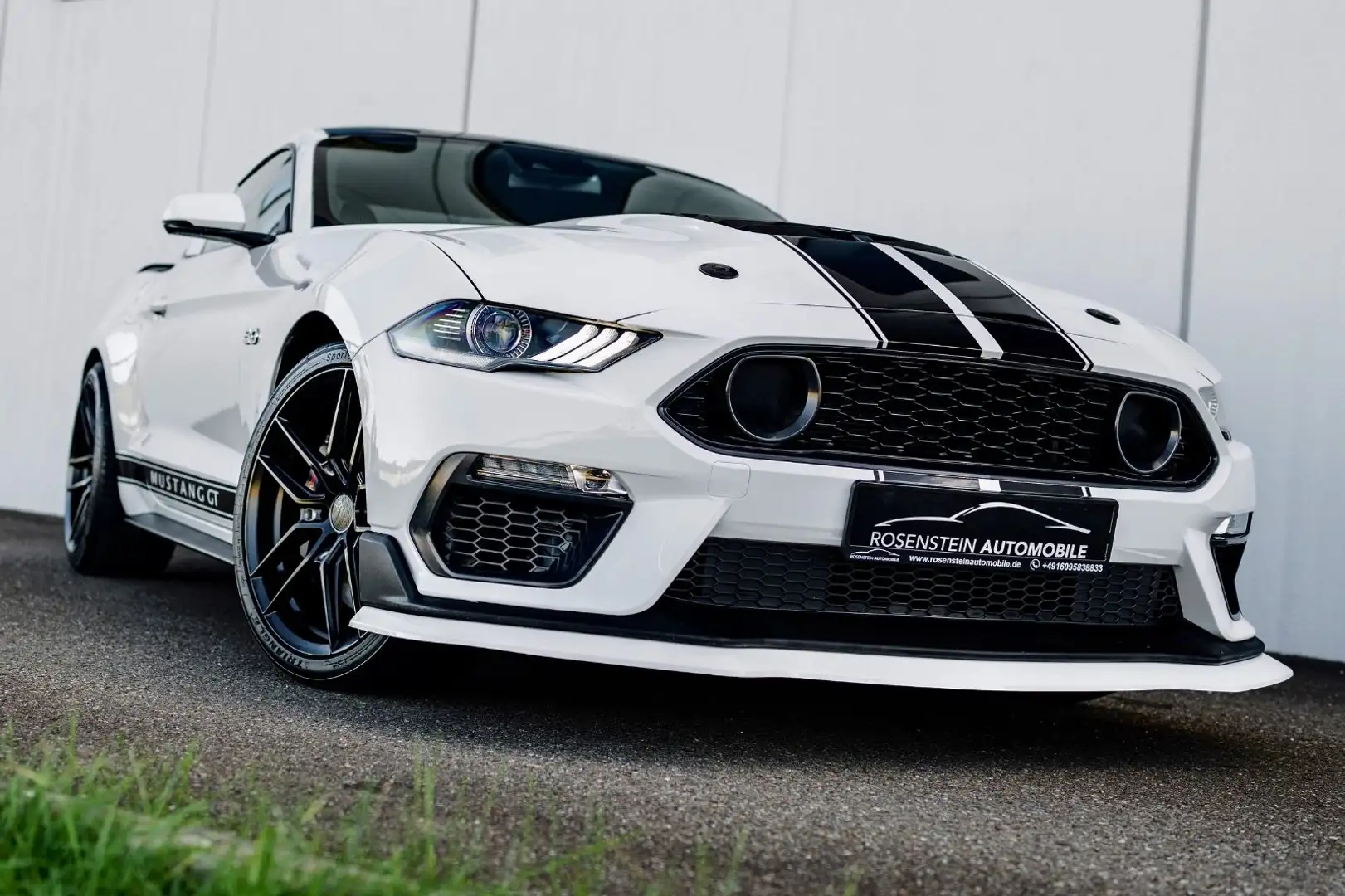 Ford Mustang GT 5.0 V8 Premium/Klappenauspuff/260km Blanc - 1