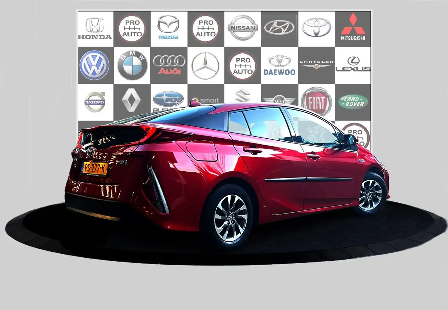 Toyota Prius 1.8 Plug-in Business Plus Camera_Navi_Headsup_Lane Rojo - 2