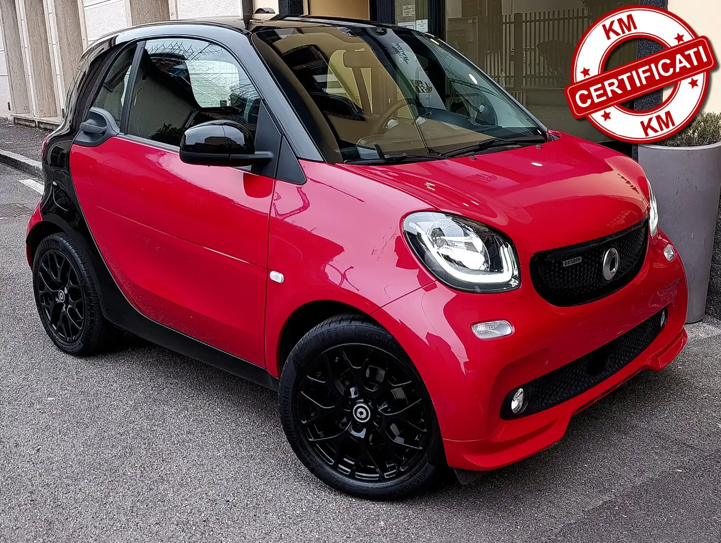 smart forTwo 0.9 turbo 90cv Pack Brabus Edition km 22.321 Rot - 1