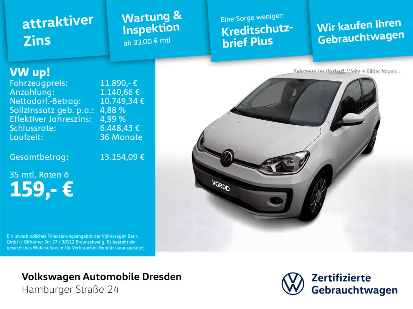 Volkswagen up! . Weiß - 1