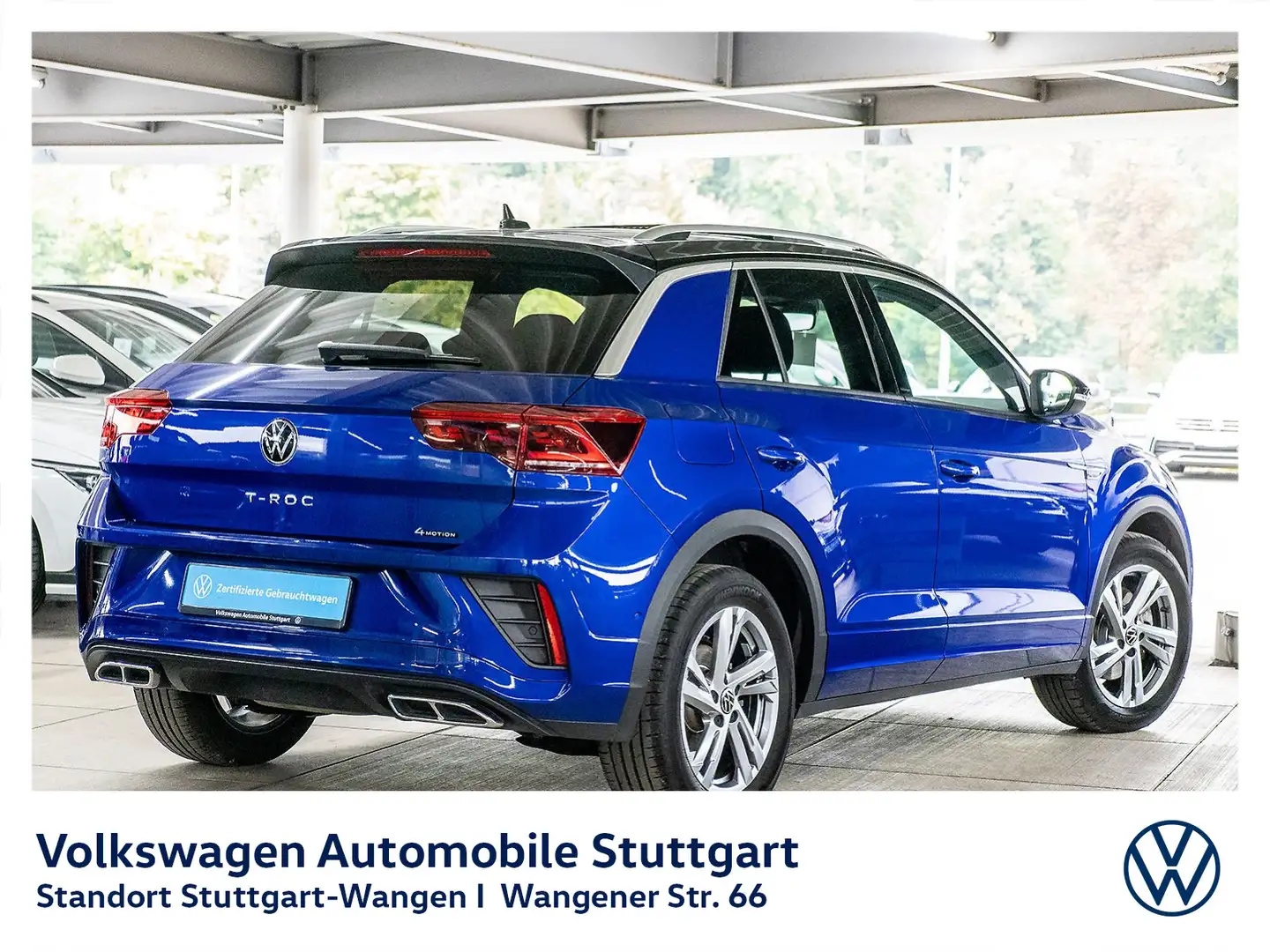 Volkswagen T-Roc R-Line 2.0 TDI DSG Navi Kamera Pano Stdhzg Blau - 2