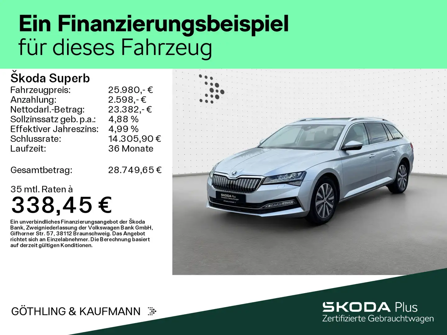 Skoda Superb iV Combi Style 1.4TSI *NAVI*AHK*Assist*Al Silber - 2