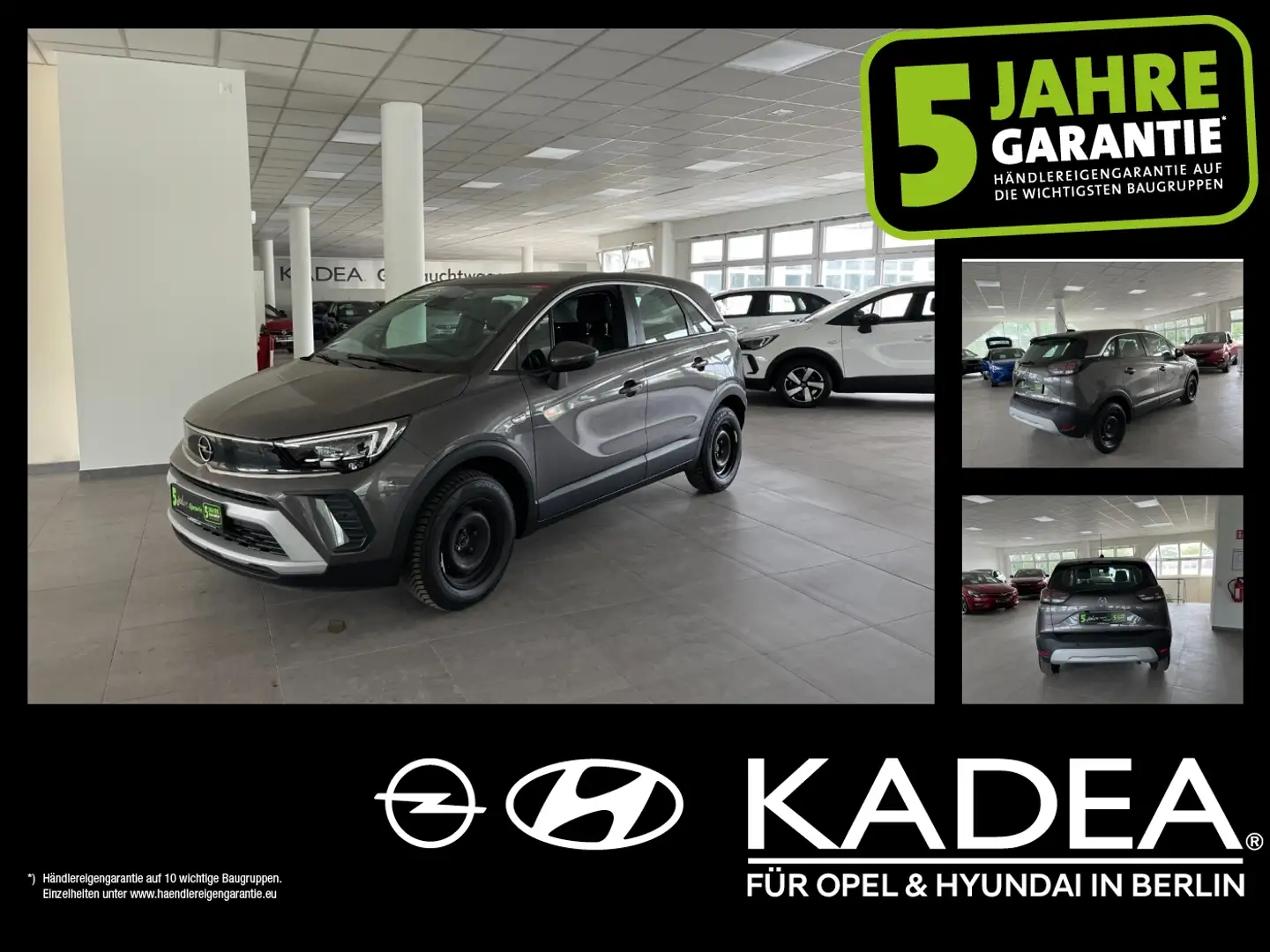Opel Crossland 1.2 Turbo Elegance WILMERSDORF Grijs - 1