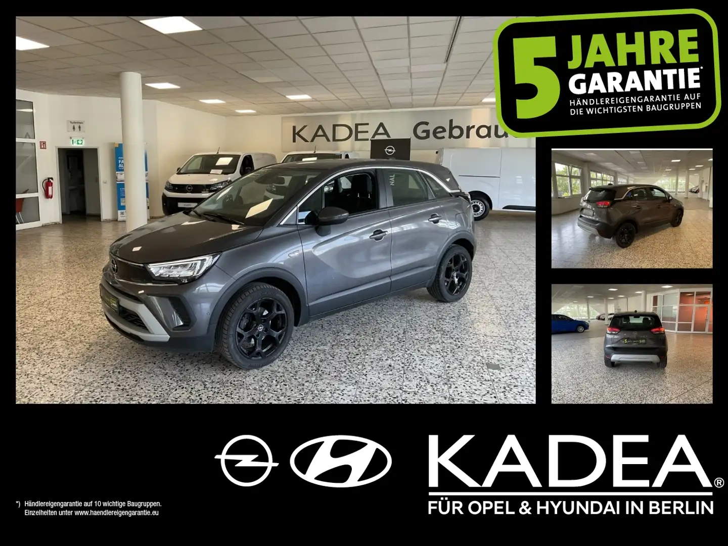 Opel Crossland 1.2 Turbo Elegance Teillederausstattung Grau - 1