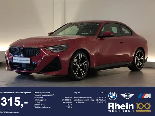 Bmw 220 i Coupé M Sport Navi/LED/Pano/PDCvo+hi/SLI