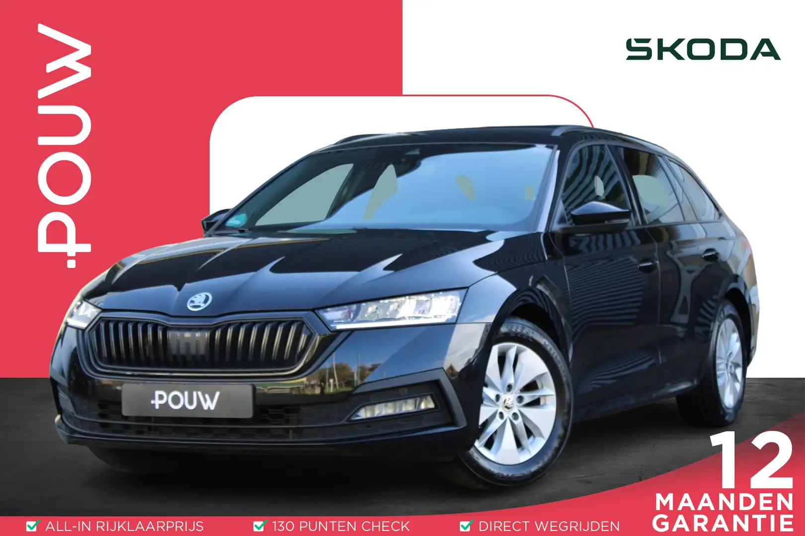 Skoda Octavia Combi 1.5 e-TSI 150pk DSG Sport Business | Parkeer Noir - 1