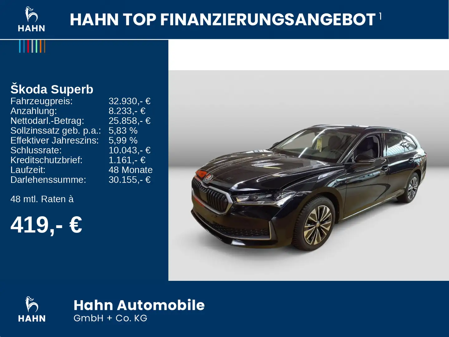 Skoda Superb Combi 1.5 TSI DSG Selection Matrix Navi Schwarz - 2