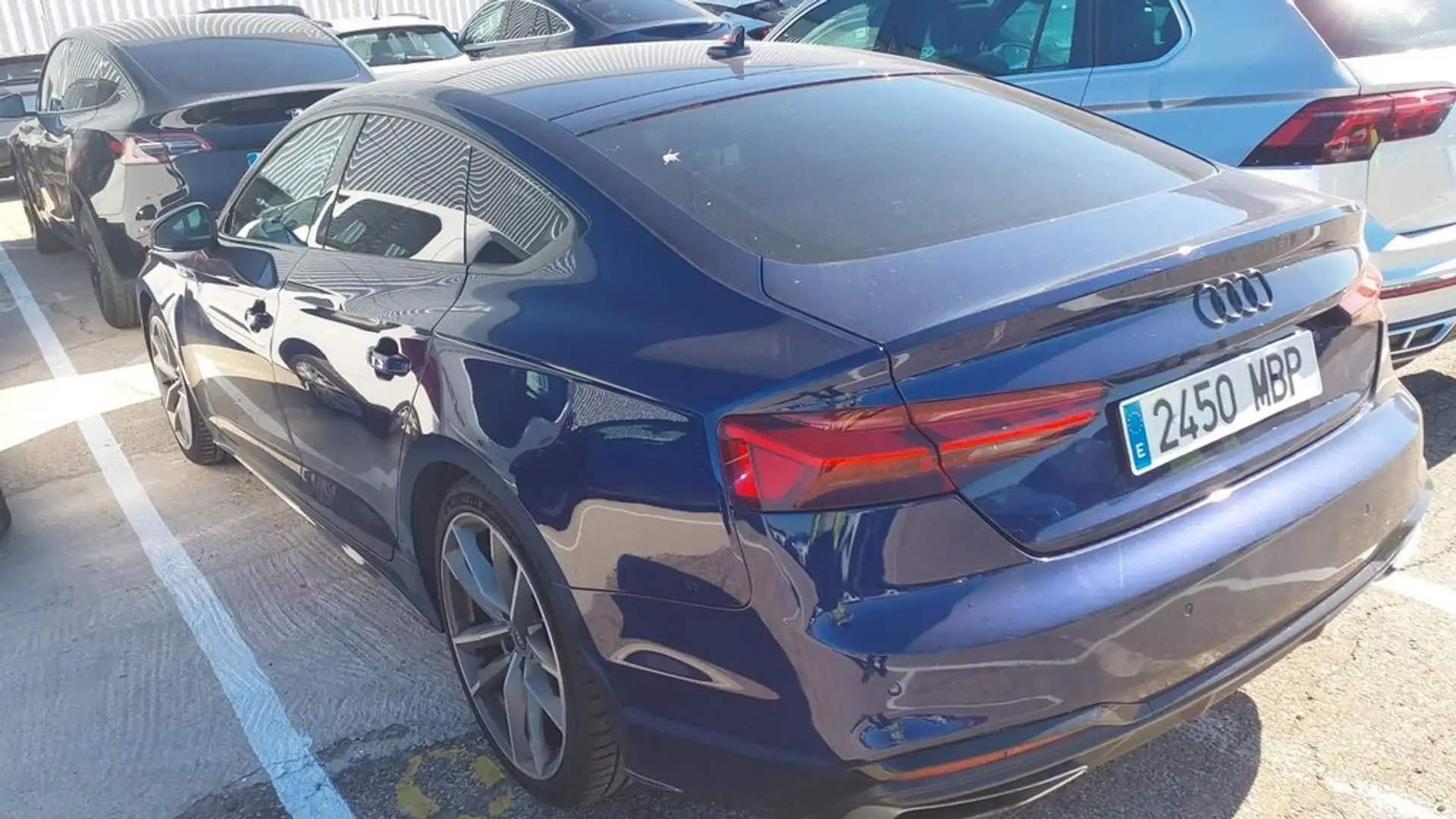 Audi A5 Sportback 35 TDI Black line S tronic Azul - 2