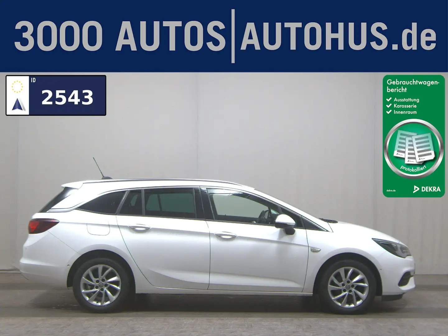 Opel Astra ST 1.5 D Elegance Navi LED RfK AHK Shz PDC Blanc - 1