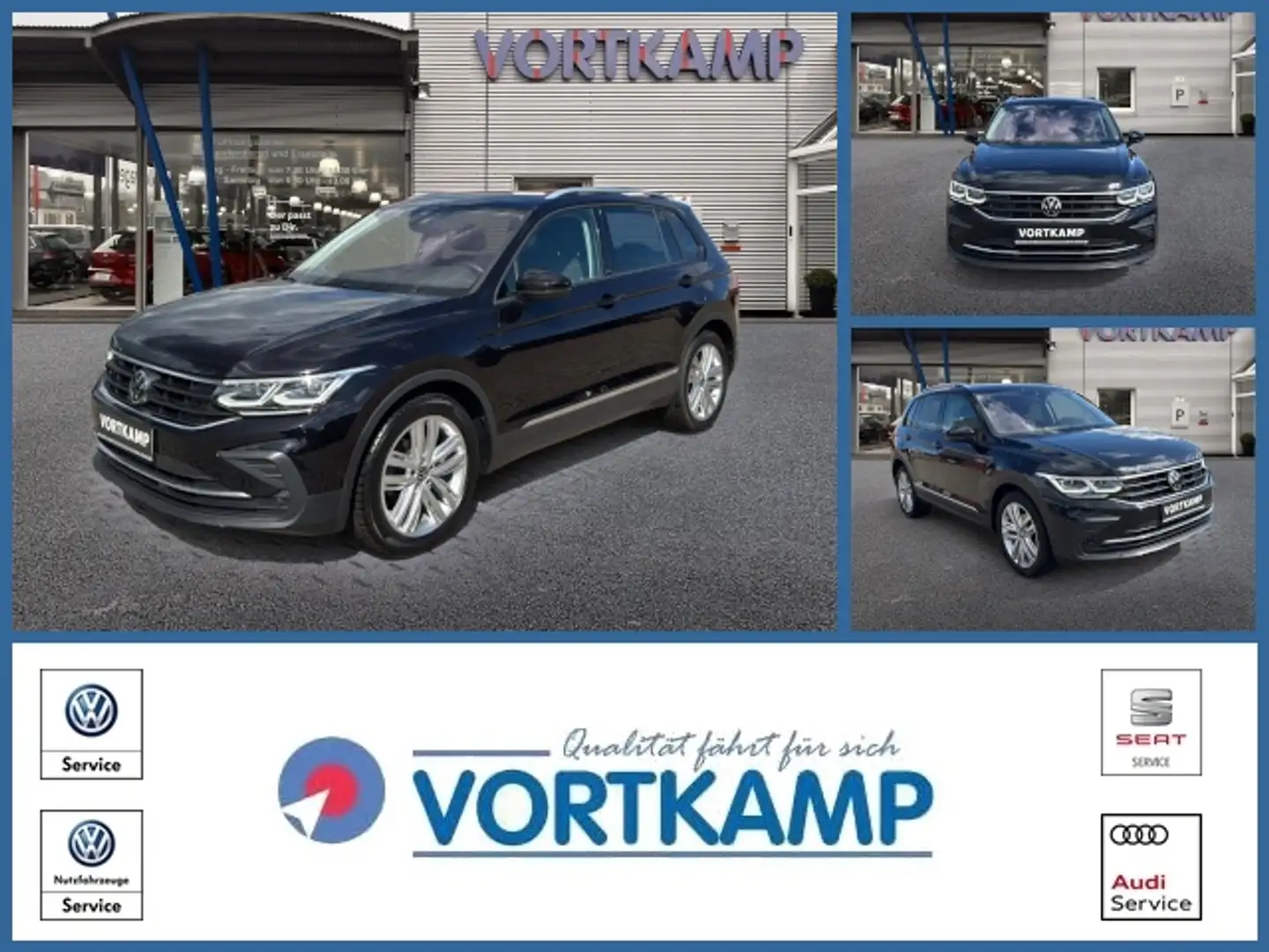 Volkswagen Tiguan Active IQLight/Kamera/AHK/AID Schwarz - 1