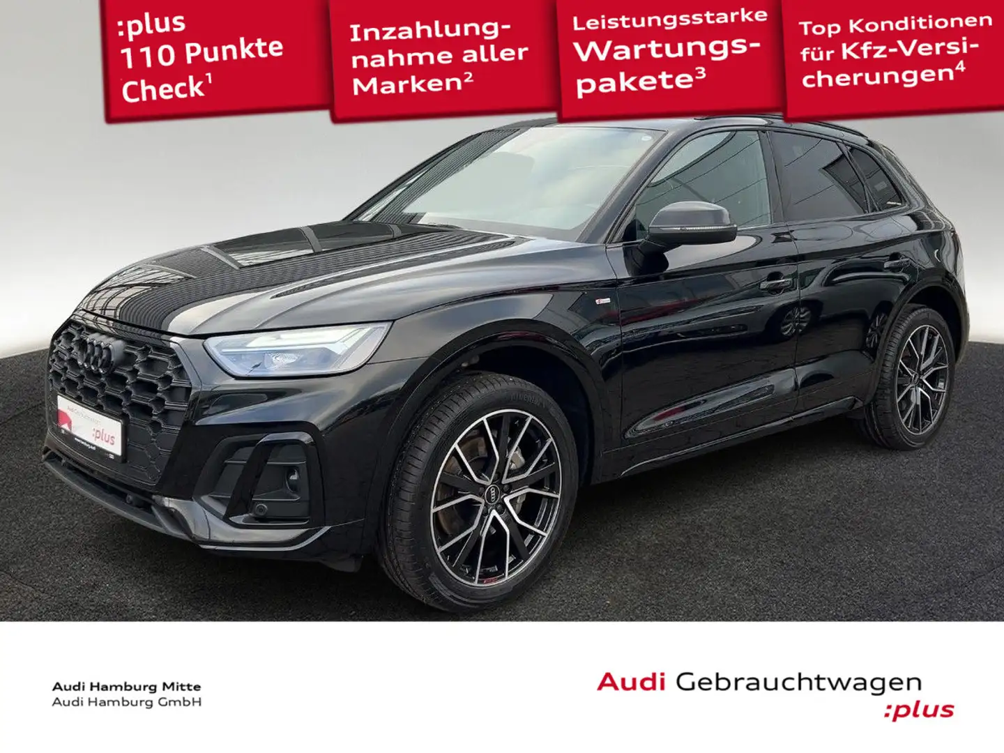 Audi Q5 40 TDI S line quattro S tronic Kamera Navi vi Schwarz - 1