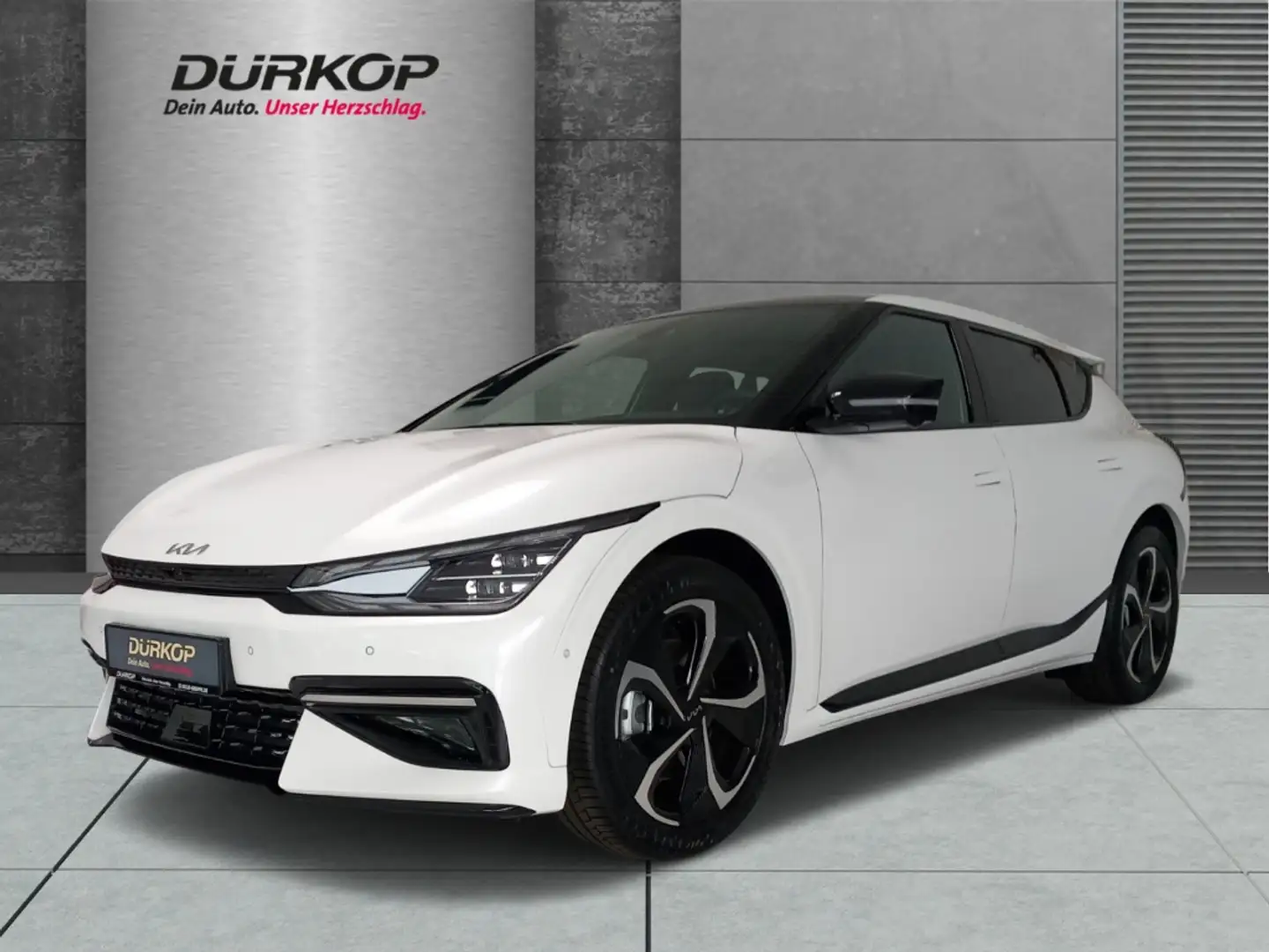 Kia EV6 GT-Line 77kw Assist+ Paket Soundpaket Glasdach HUD Weiß - 1