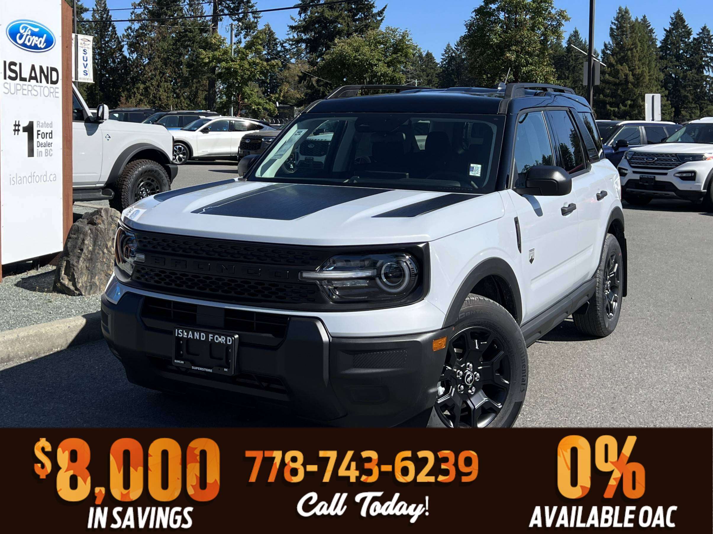 White 2026 Ford Bronco Sport SUV / Crossover All-Wheel Drive 8-Speed Automatic