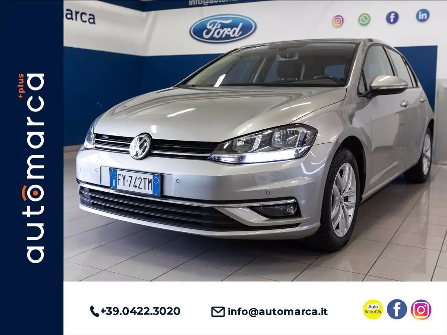 Volkswagen Golf 5p 1.0 tsi Trendline Tech&Sound Pack 115cv Grigio - 1