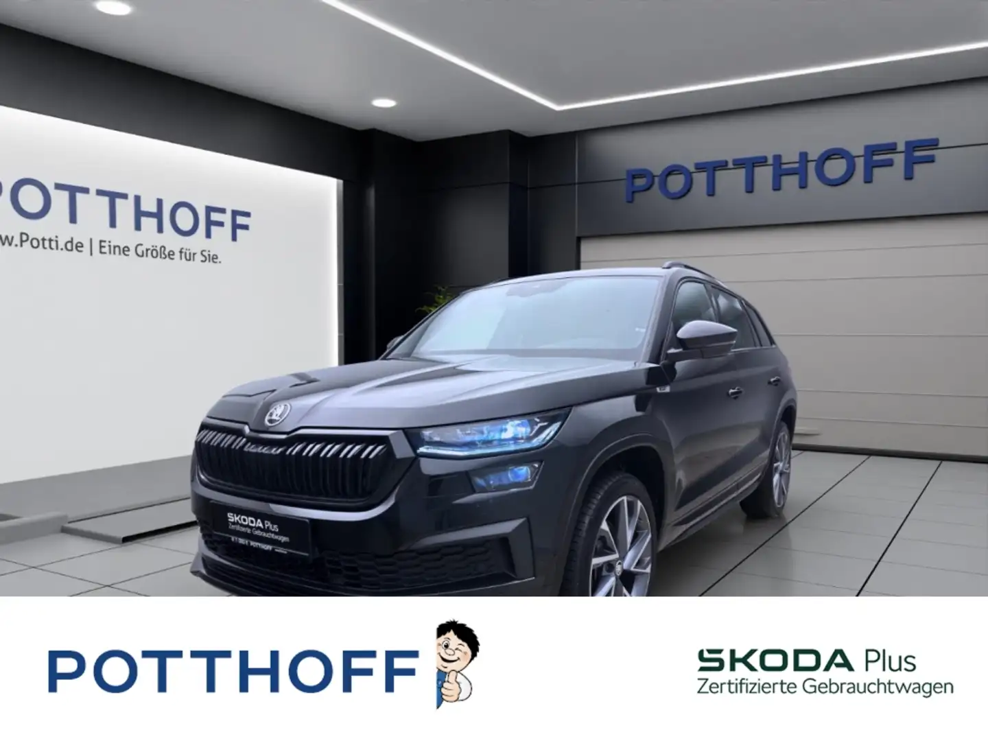 Skoda Kodiaq 2.0 TDI DSG 4x4 SPORTLINE AHK MATRIX KAMERA PDC Noir - 1