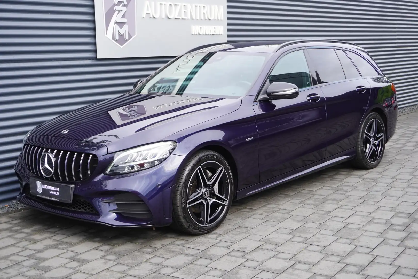 Mercedes-Benz C 220 d T |AMG-LINE|VIRTUAL|NIGHT|NAVI|LED|AHK| Blauw - 2