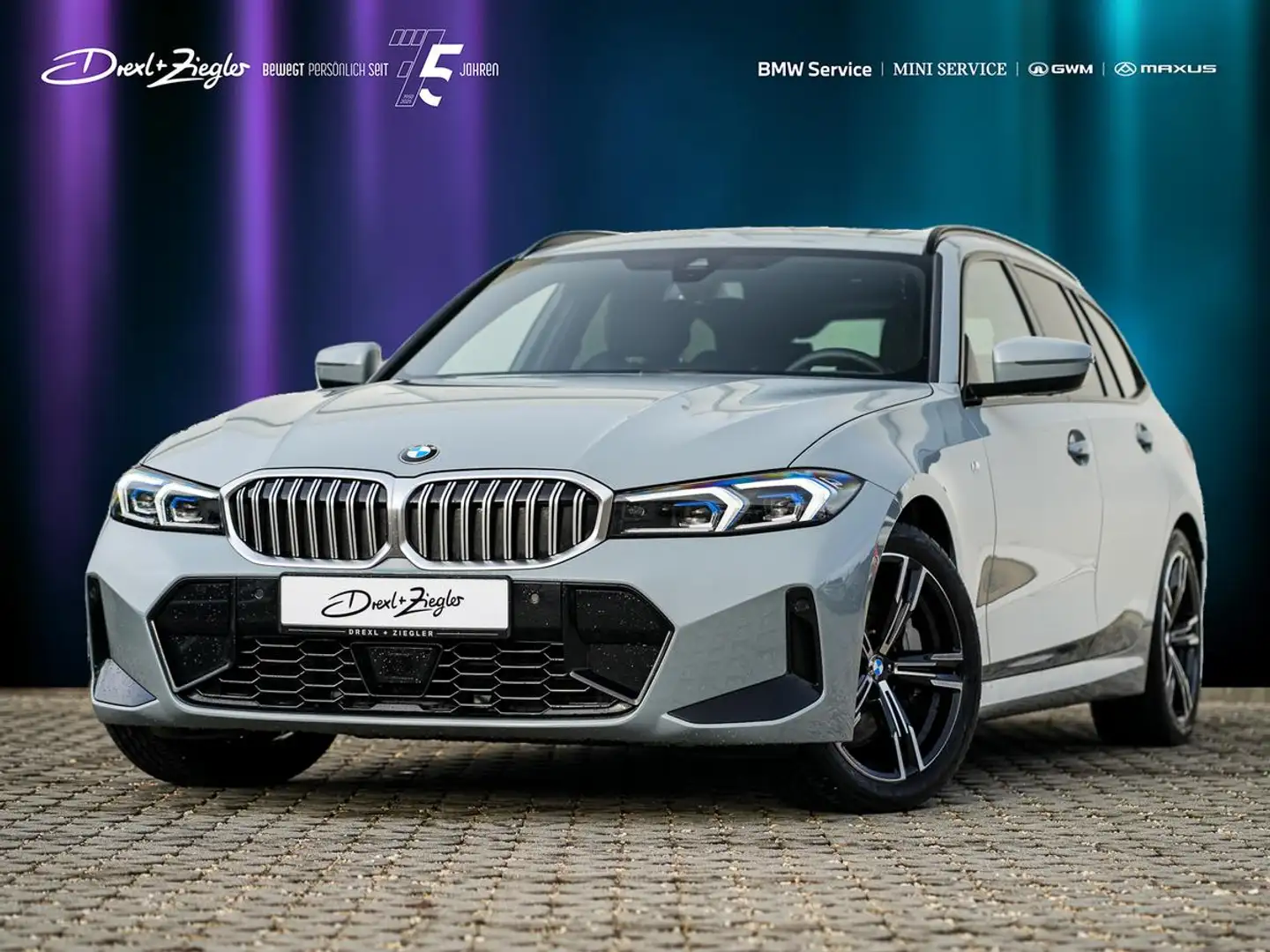 BMW 330 d xDrive M-Sport Touring AHK PANO ACC AdLED KoZg Grau - 1