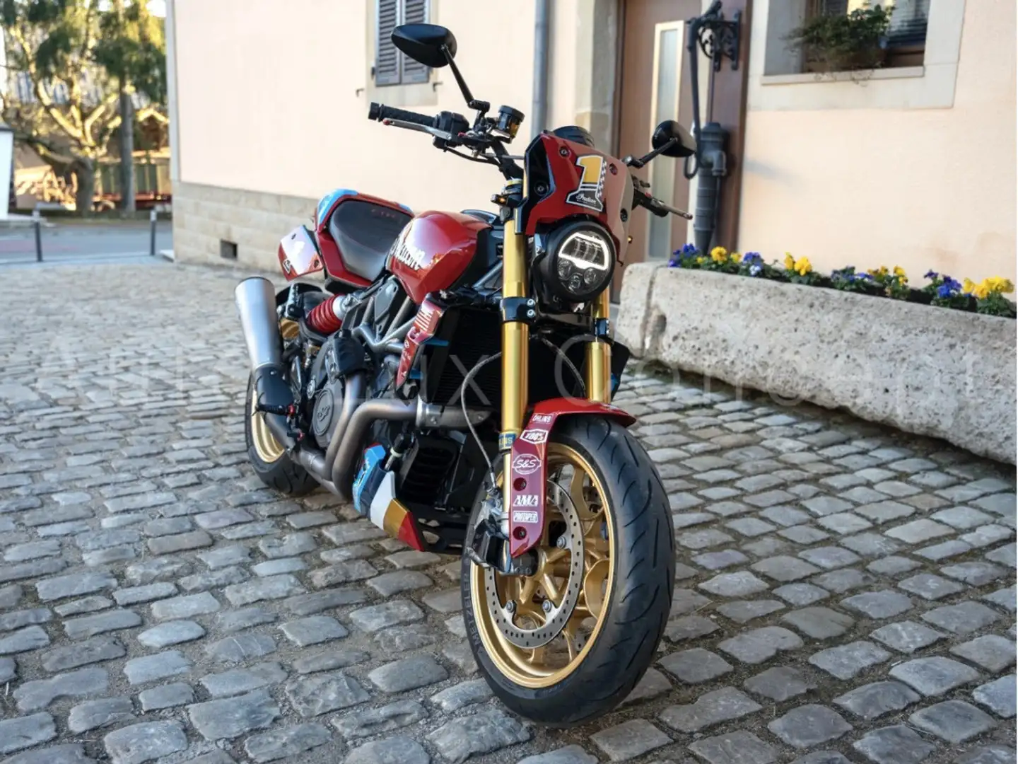 Indian FTR 1200 Sport 1OF1/Öhlins/Rizoma/GillesTooling/Jekill&Hyde Roşu - 1