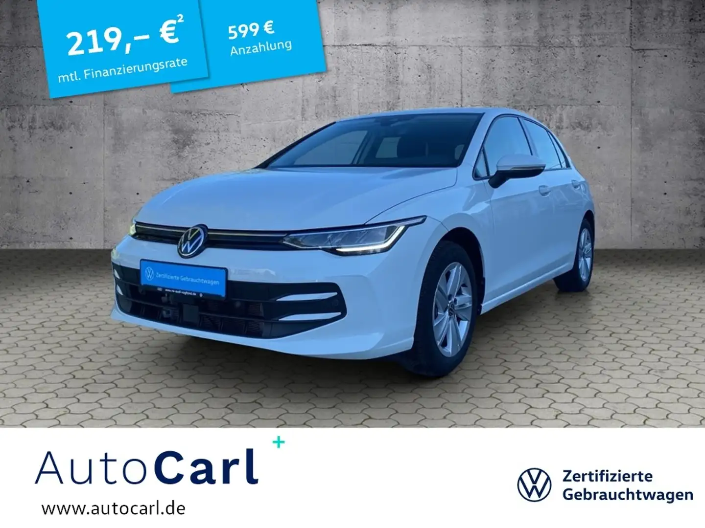 Volkswagen Golf VIII Life 1.5 TSI Winterpaket/NAV/SHZ KLIMA LED N Weiß - 1