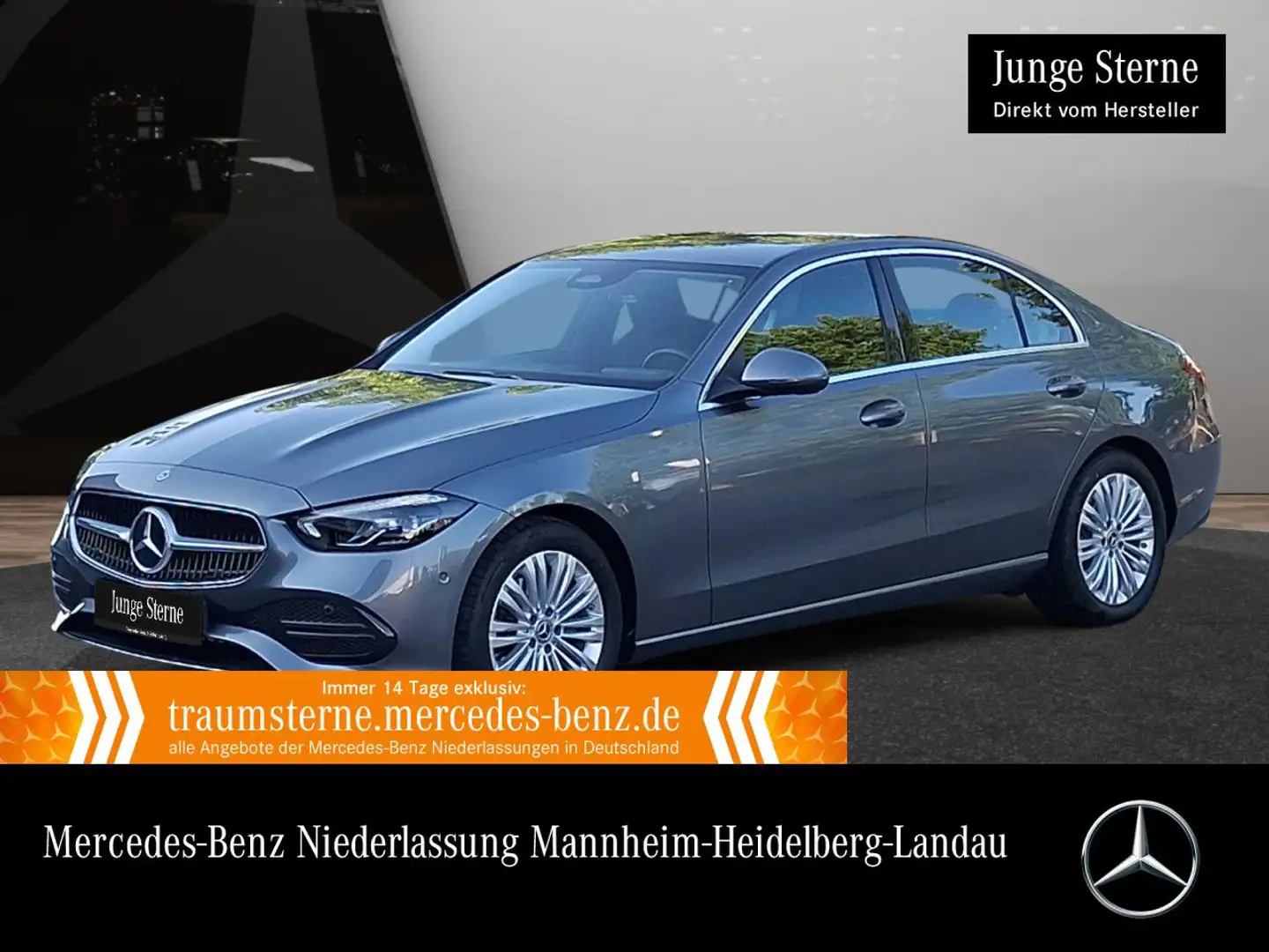 Mercedes-Benz C 180 AVANTG+LED+KAMERA+KEYLESS+9G Gris - 1