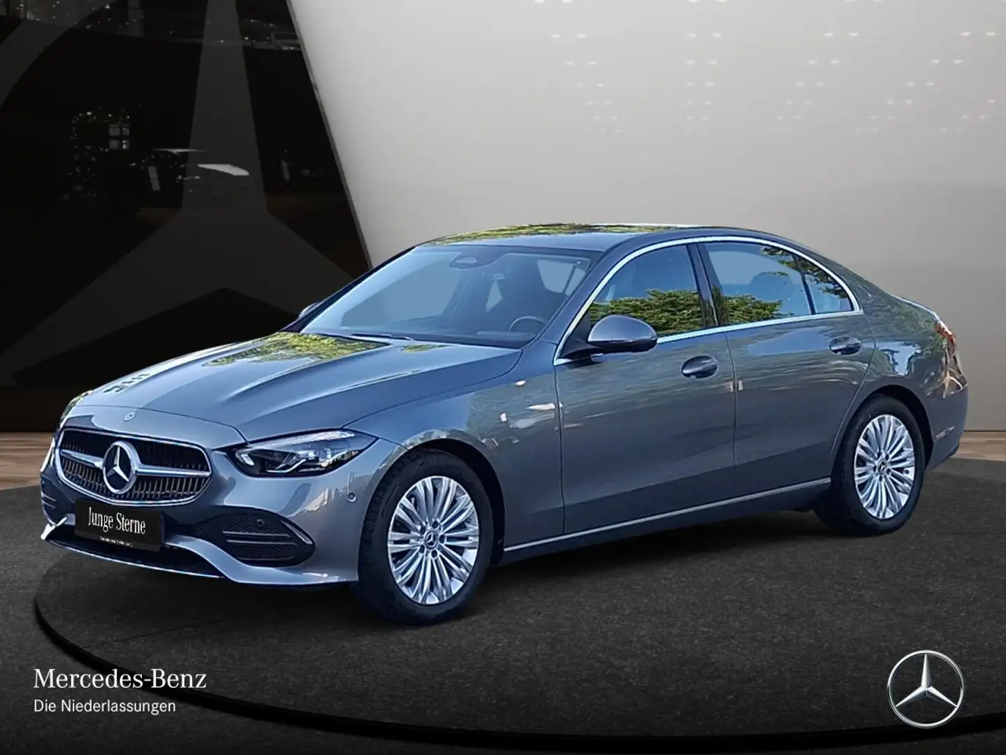 Mercedes-Benz C 180 AVANTG+LED+KAMERA+KEYLESS+9G Gris - 2