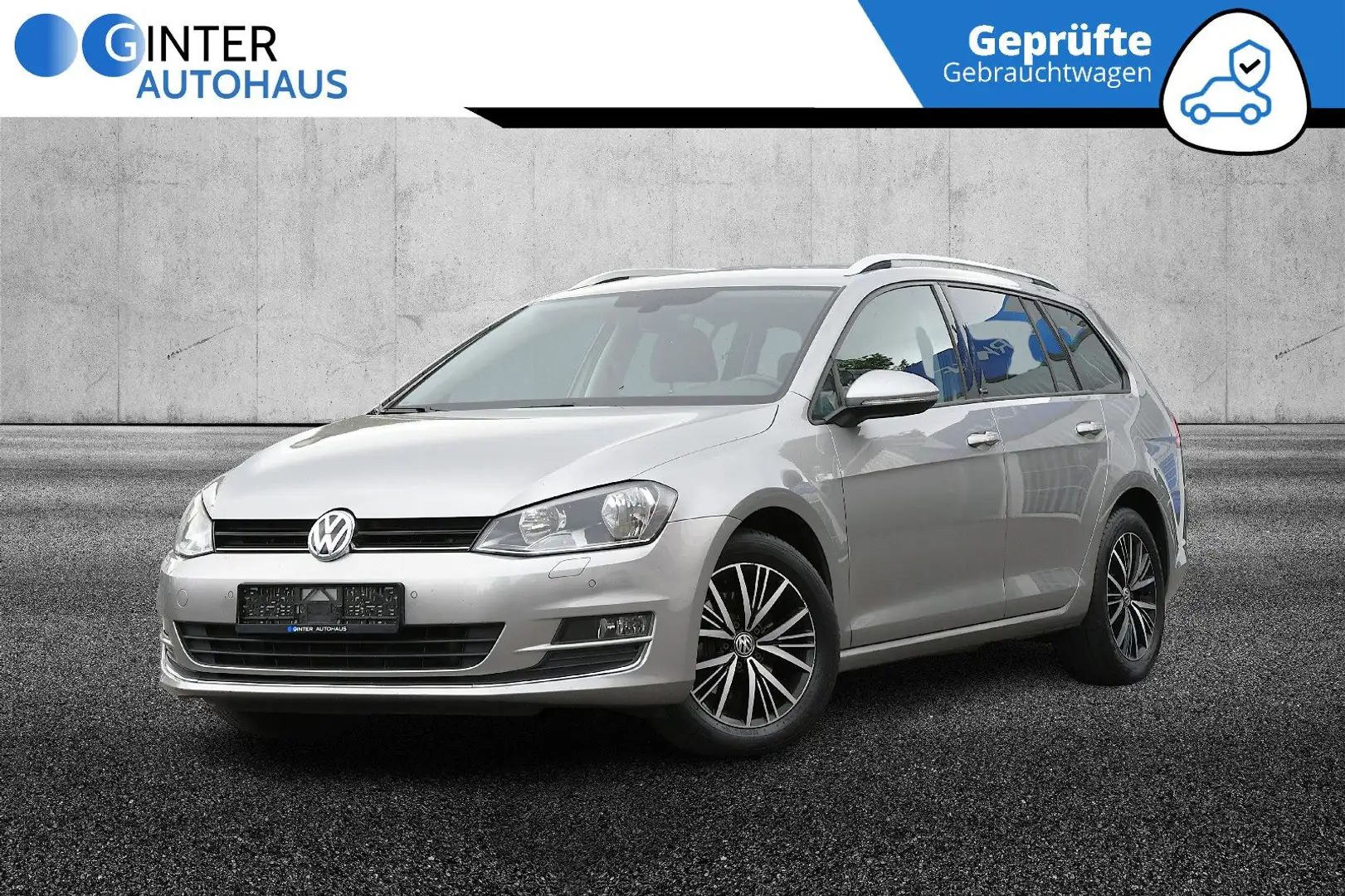 Volkswagen Golf VII Variant Allstar BMT*PDC*Top Zustand* Silber - 1