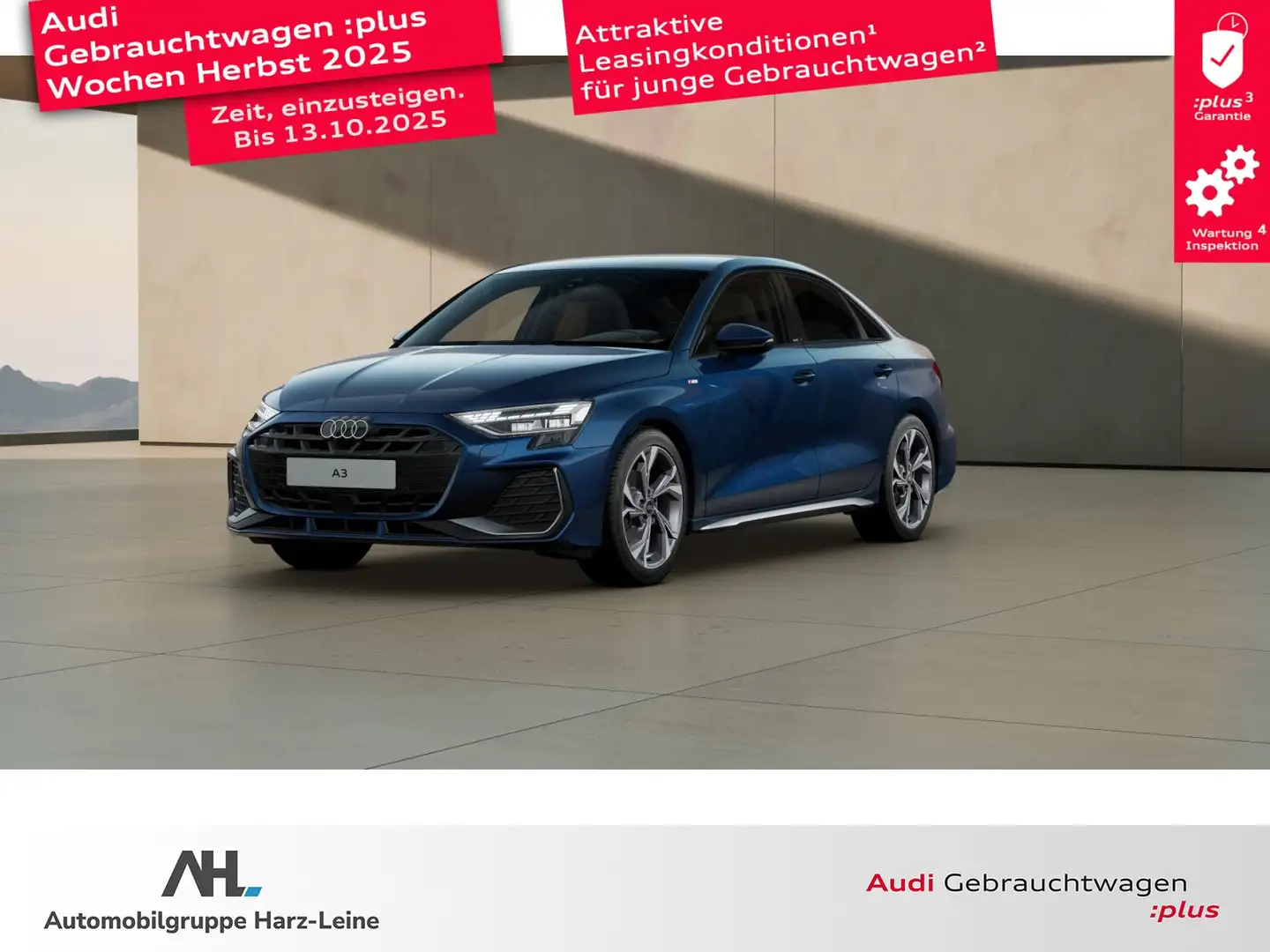 Audi A3 Limousine 30 TFSI S line SONOS Navi plus Bleu - 1