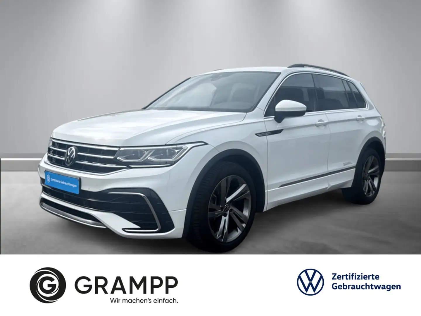 Volkswagen Tiguan R-Line 2.0TDI DSG 4M +MATRIX+ACC+KAMERA+ Weiß - 1