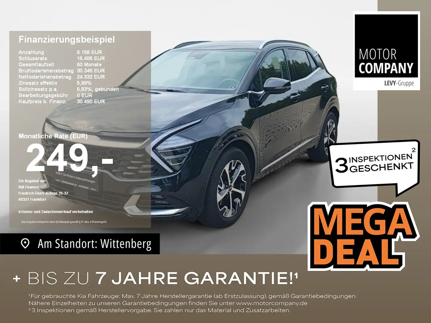 Kia Sportage 1.6 T-GDI Spirit LED*Kamera*CarPlay* Schwarz - 1