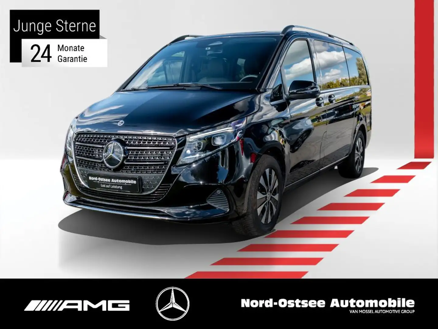 Mercedes-Benz V 300 AVANTGARDE NEUES MODELL MBUX AHK Zwart - 1