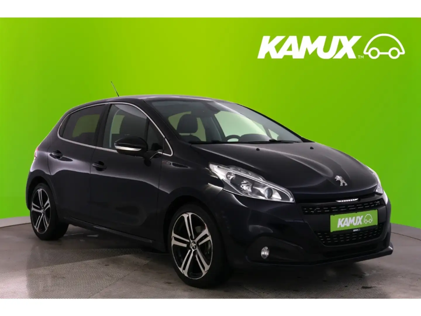 Peugeot 208 1.2PureTech Aut.110 GT-Line+NAVI+PANO+PDC Blauw - 1