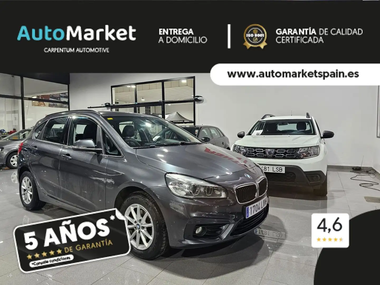 BMW 216 216d Gran Tourer Gris - 1