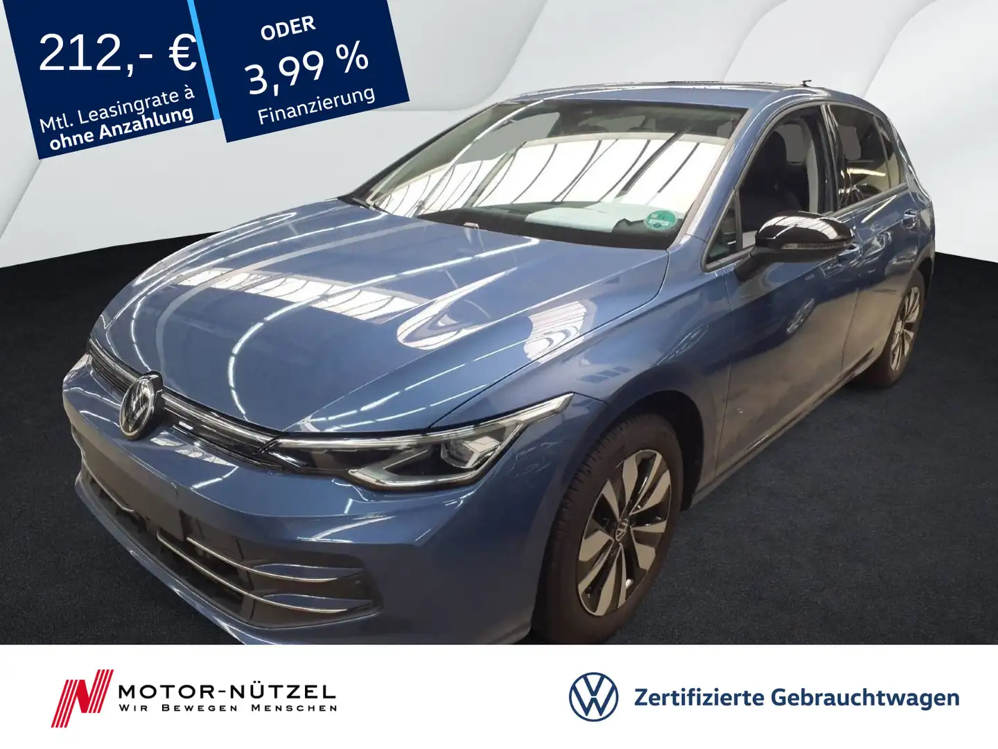 Volkswagen Golf VIII 1.5 TSI GOAL LEDplus+NAVI+AHK+ACC+DAB Blau - 1