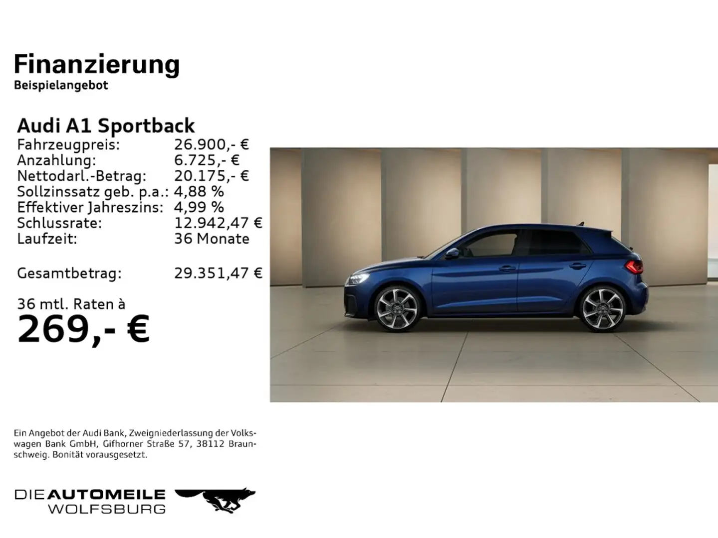 Audi A1 35 TFSI S tronic Bleu - 2