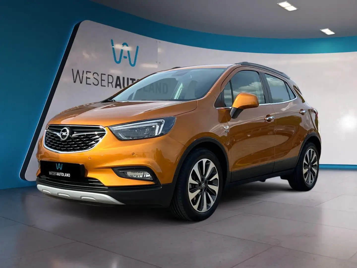Opel Mokka X MokkaX 1.4 Turbo AHK LED NAVI TEILLEDER SHZ PDC Orange - 1