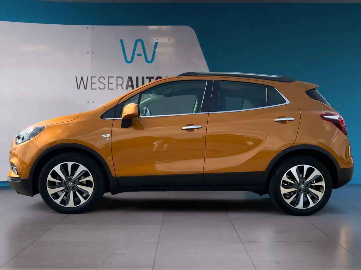 Opel Mokka X MokkaX 1.4 Turbo AHK LED NAVI TEILLEDER SHZ PDC Orange - 2