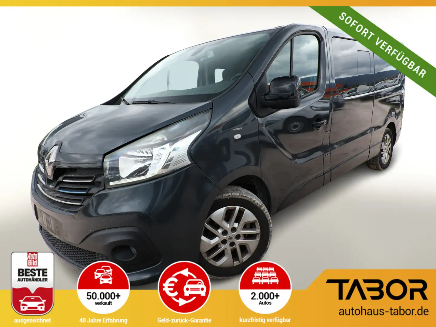Renault Trafic dCi 145 L2 Grand SpaceClass 7S Nav PDC Grau - 1